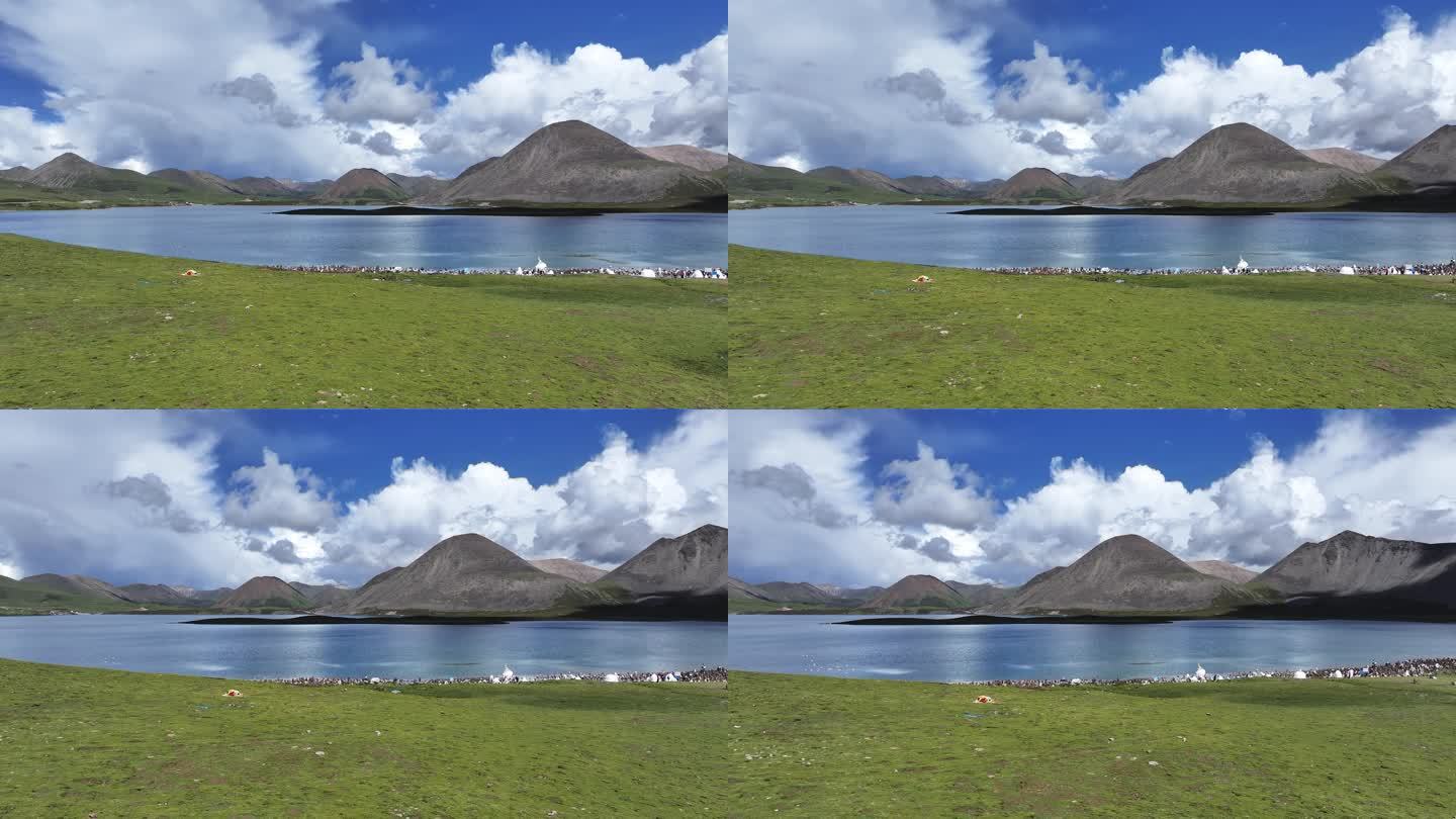 米拉山 思金拉措 航拍 湖 西藏 林芝