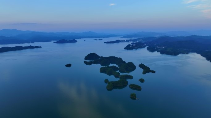 原创4K杭州千岛湖空镜