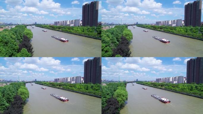 常州运河航拍