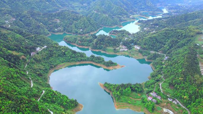 （4K商用合辑）湖北水库风景水资源航拍