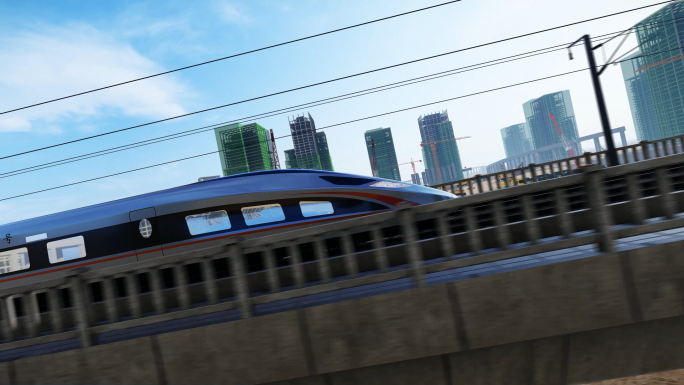 4K城市建设高铁行驶中国速度合集