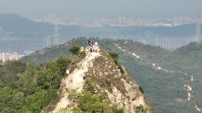 中山神湾镇丫髻山风景 中山风光高清航拍