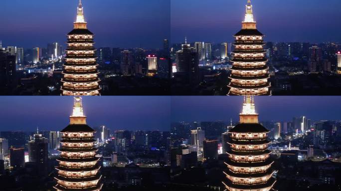 天宁禅寺-夜景航拍