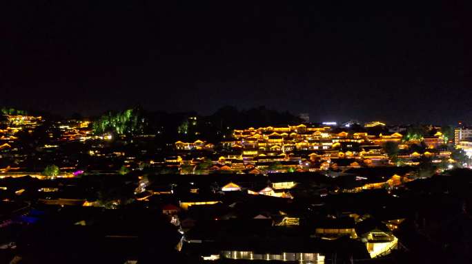 丽江古城夜景