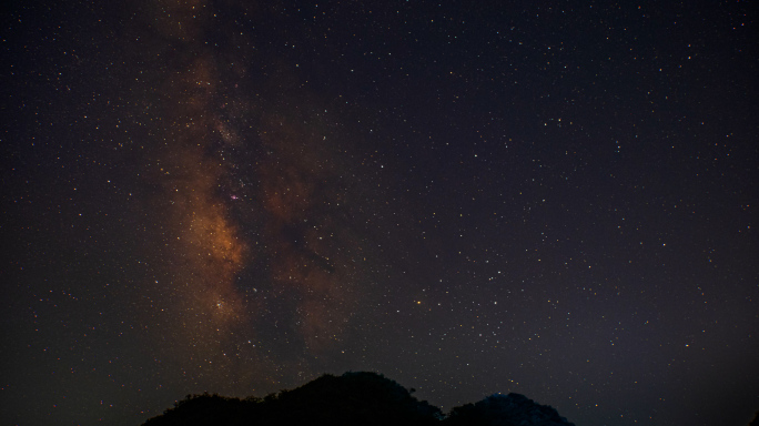 4k 延时唯美夜晚星空银河素材