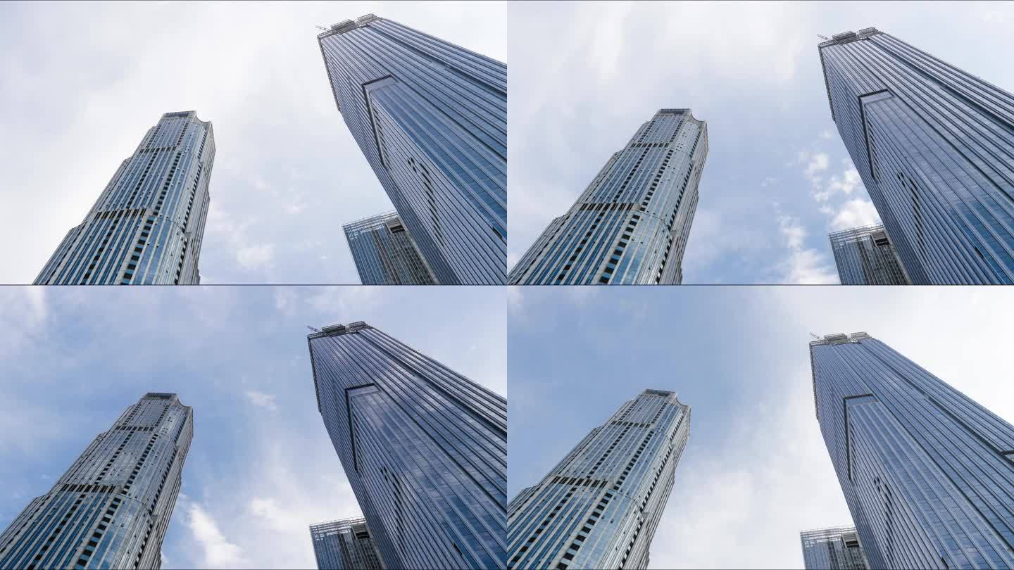 平安泰达国际金融中心，天津延时素材