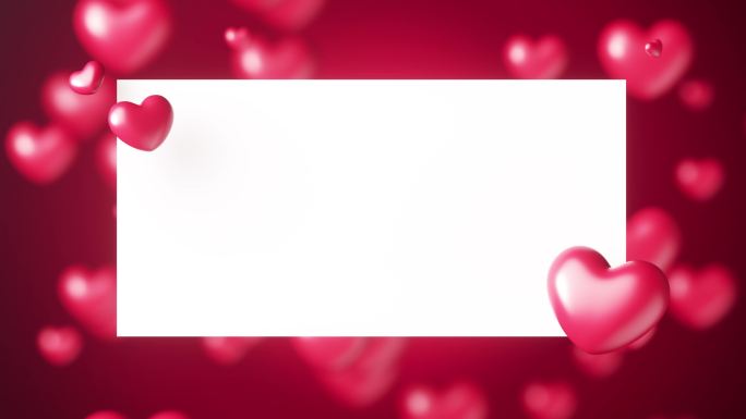 浪漫红色爱心背景