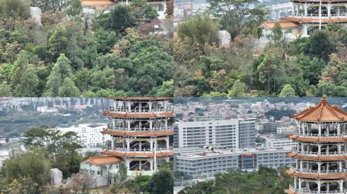 火炬开发区地标 华佗山公园 华佗山塔