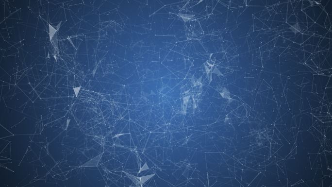 简约几何科技背景点线面粒子素材蓝色背板