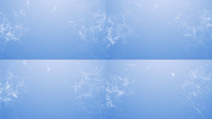 科技连线几何图形抽象深空背景蓝白点线粒子