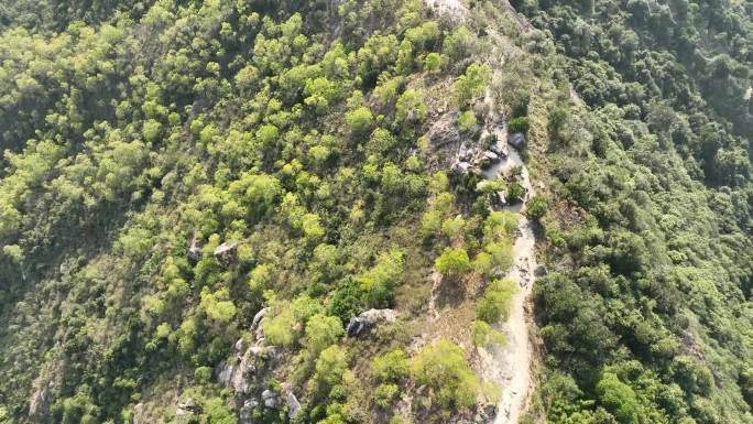 中山神湾镇丫髻山风景 高清航拍