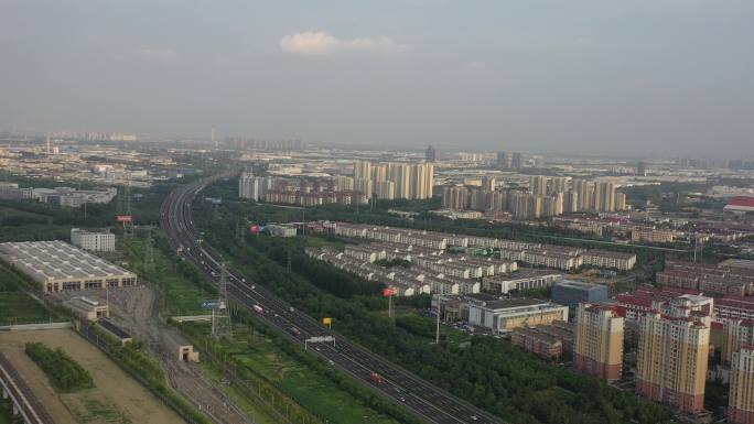 4K原素材-航拍京沪高速公路苏州段