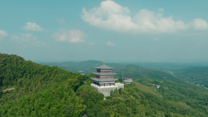 信阳固始西九华山唐人寻根楼