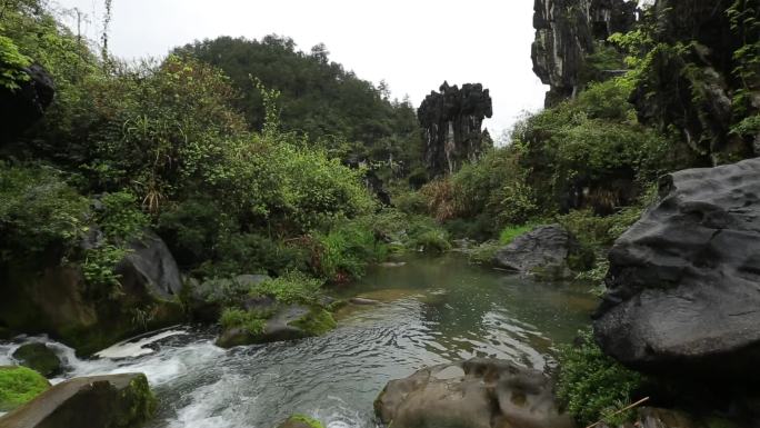 C湖南花垣县高山流水高清实拍视频