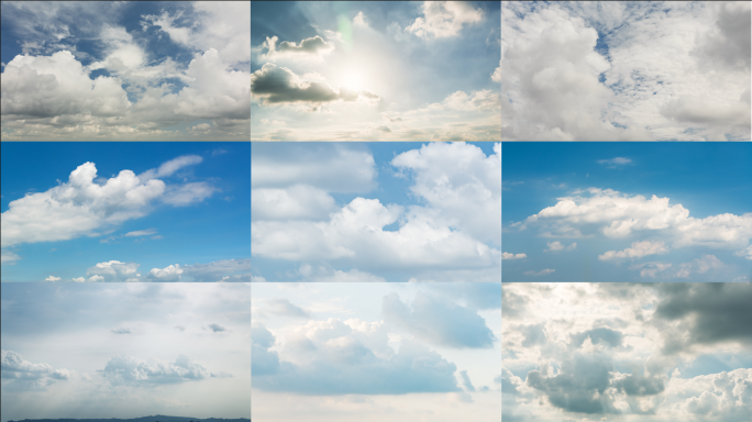 【4K】唯美天空积雨云动态云