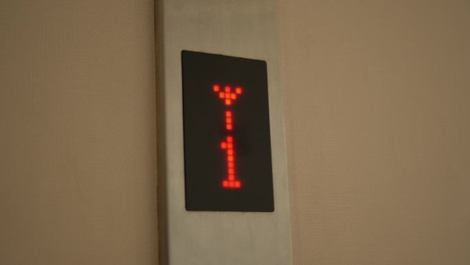 电梯楼层数字显示屏幕