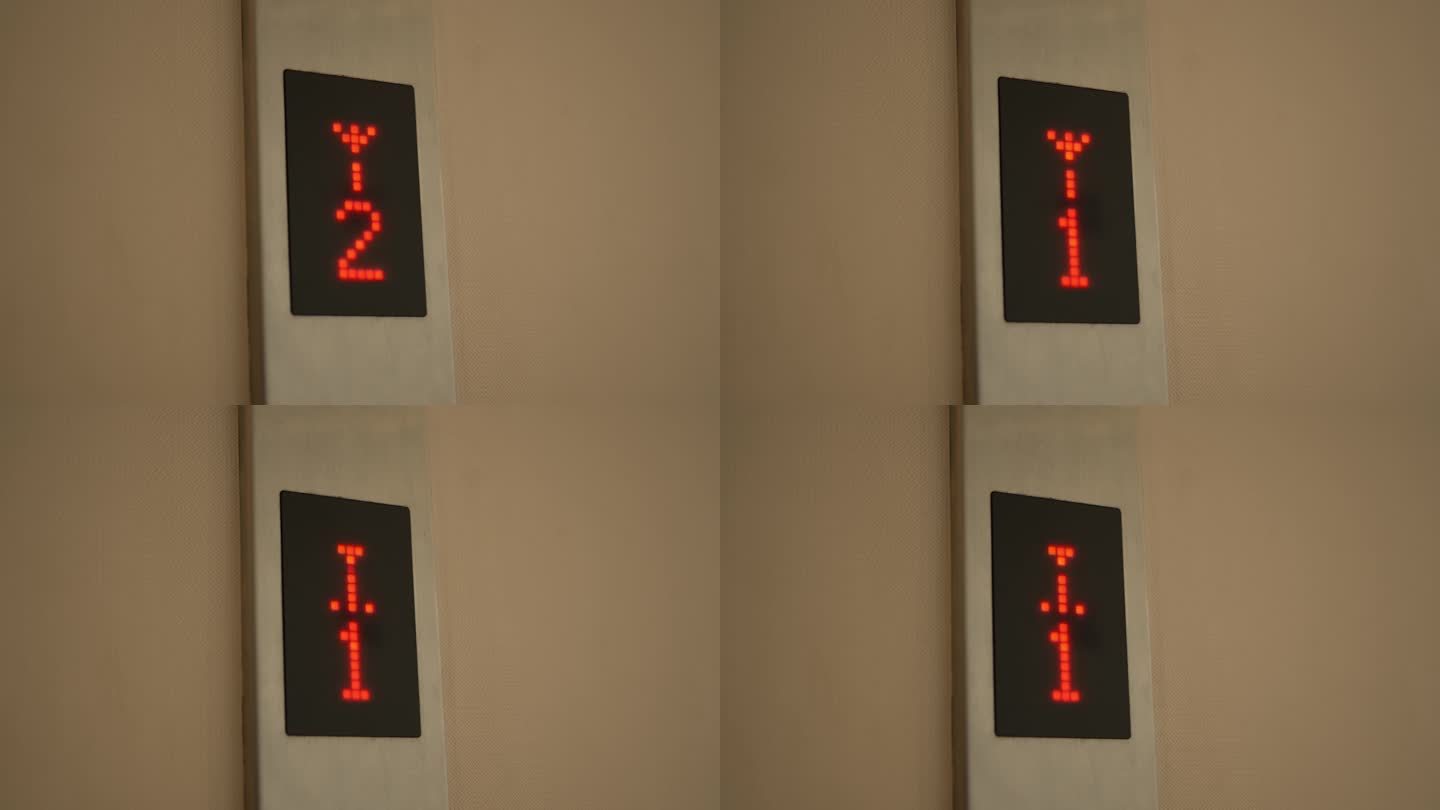 电梯楼层数字显示屏幕