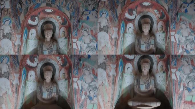 敦煌莫高窟285洞窟壁画雕塑