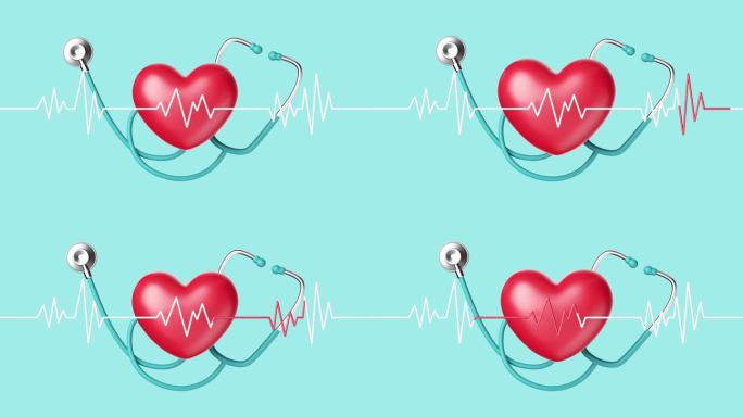 医疗心脏心电图脉搏听诊器