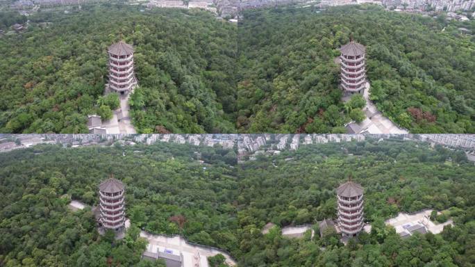 安徽蚌埠城市风光建筑航拍