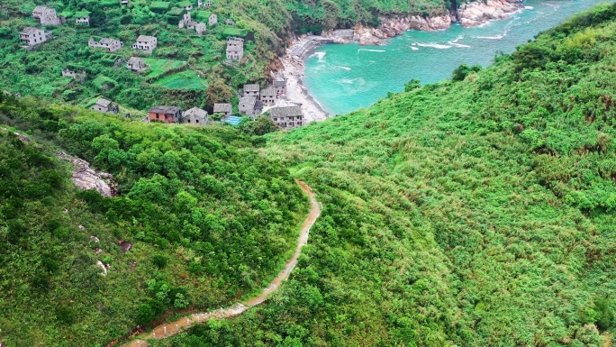 温岭市松门大坑沙景点，无人居住的村庄