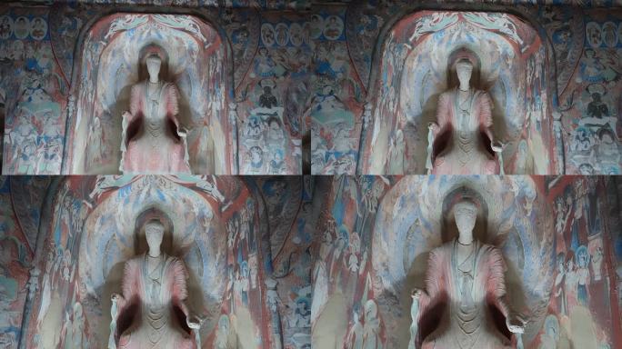 敦煌莫高窟285洞窟壁画雕塑