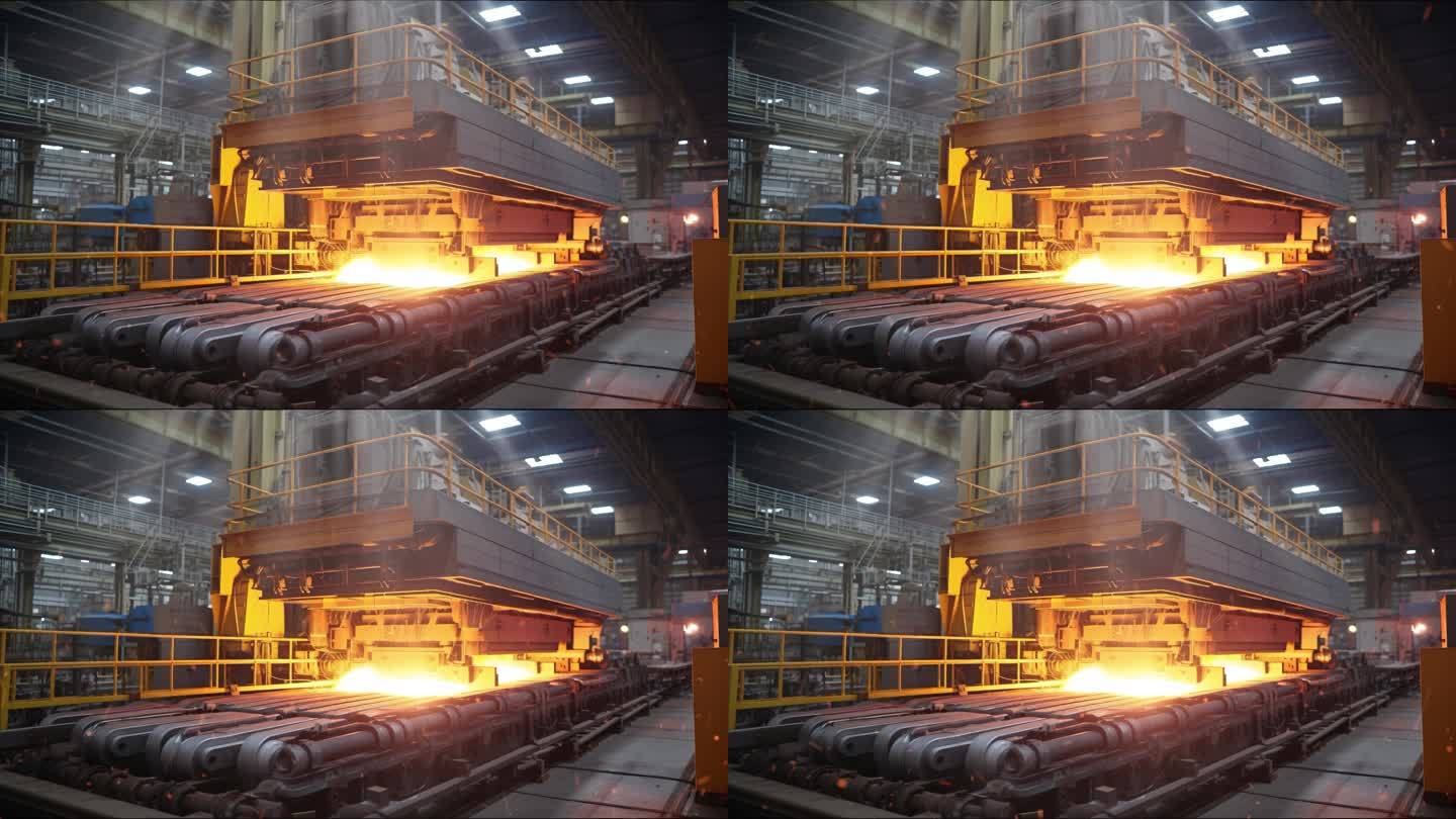 钢铁企业铁水机械生产线热轧车间舞台背景2