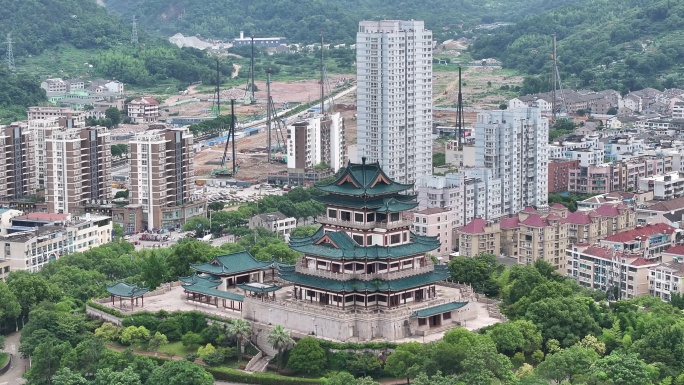 台州温岭东辉阁航拍