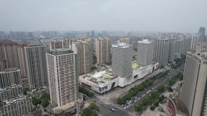 安徽蚌埠城市风光建筑航拍