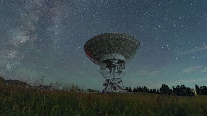射电望远镜 银河 天文台 流星雨 8K