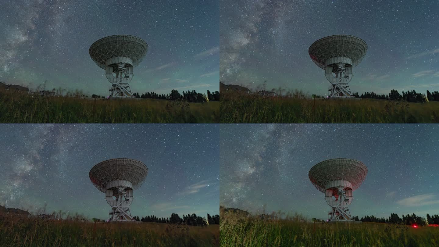 射电望远镜 银河 天文台 流星雨 8K
