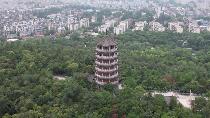 安徽蚌埠城市风光建筑航拍