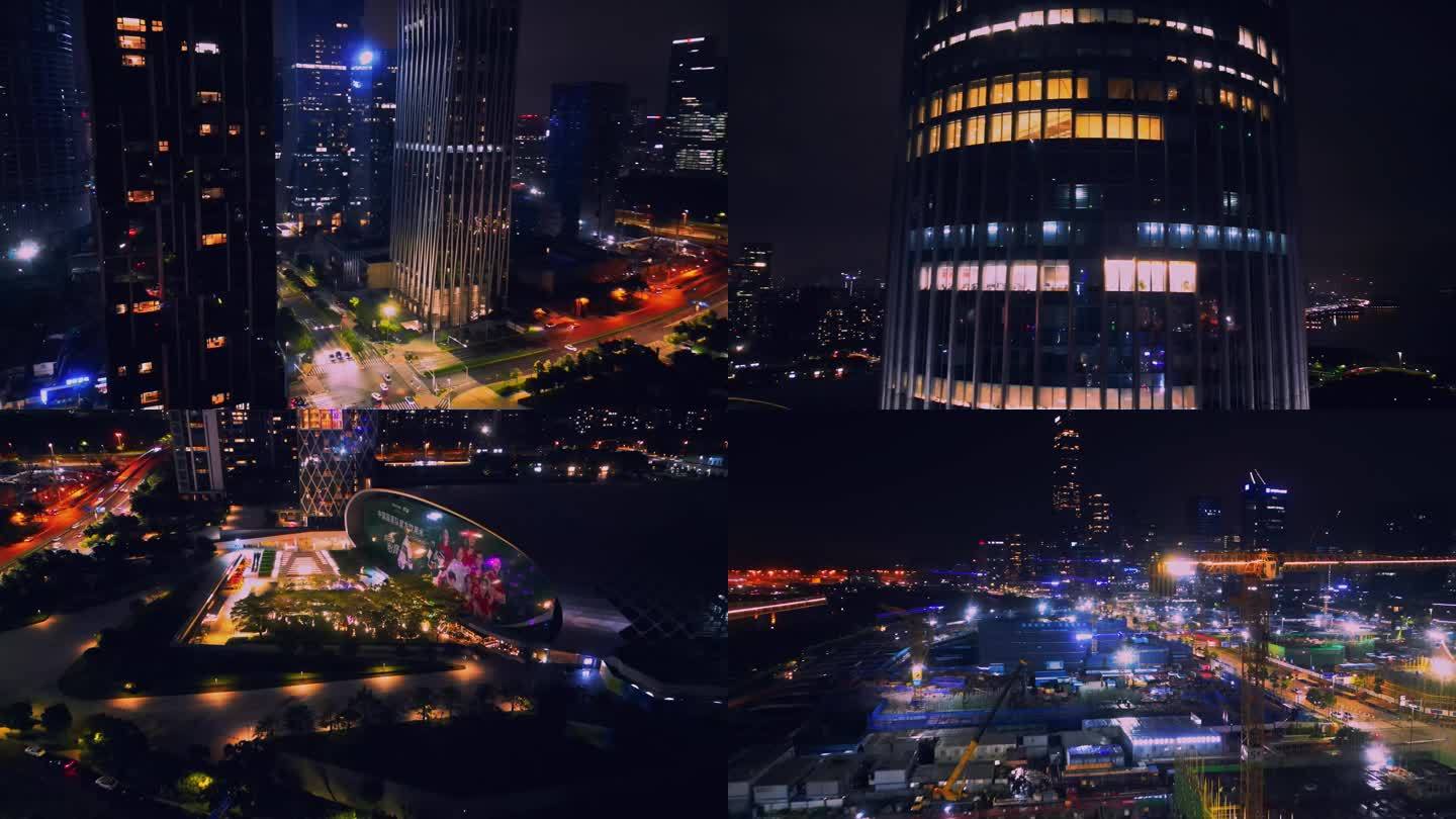 4K画质深圳湾区城市夜景