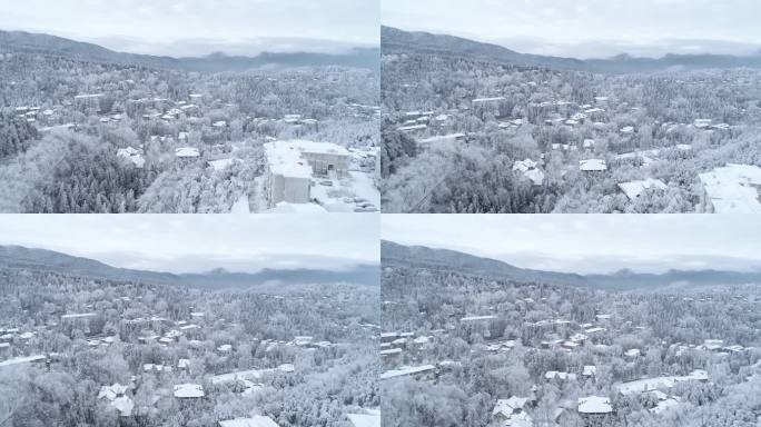 庐山山顶雪原