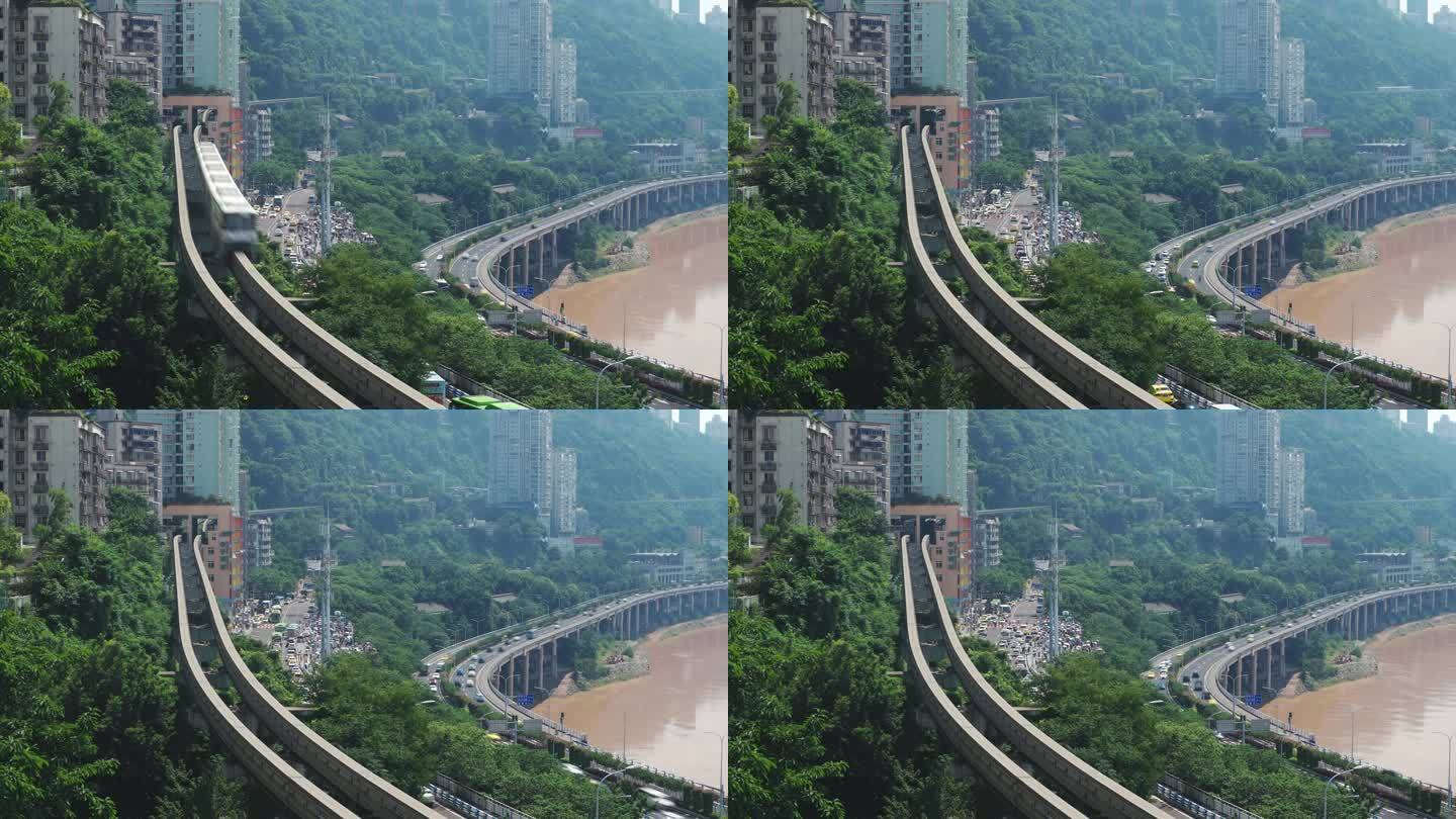 重庆繁华发达的轨道交通延时