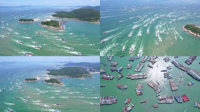 2023开渔节千帆竞发，渔港渔船捕捞