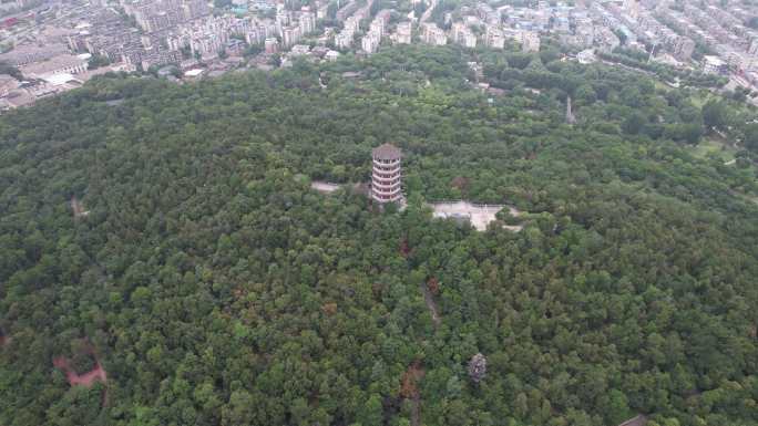 安徽蚌埠城市风光建筑航拍