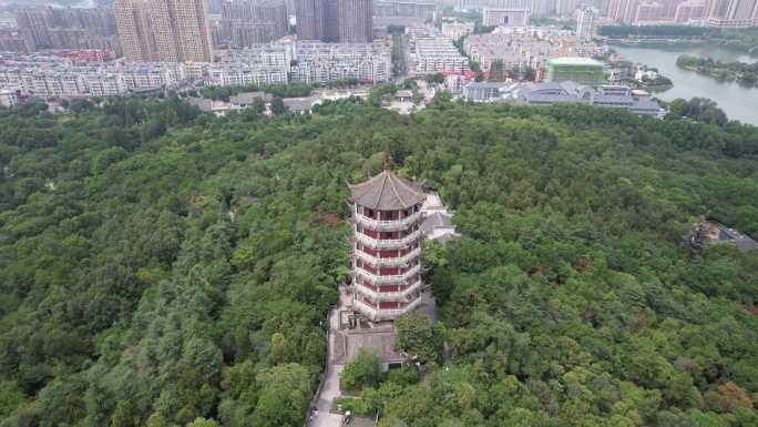 安徽蚌埠城市风光建筑航拍