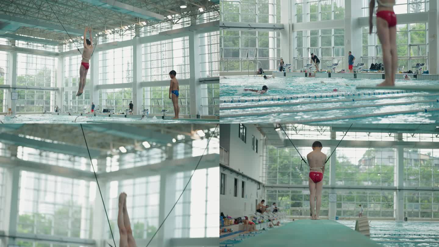 跳水训练儿童