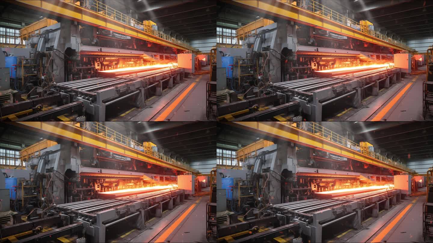 钢铁企业铁水机械生产线热轧车间舞台背景
