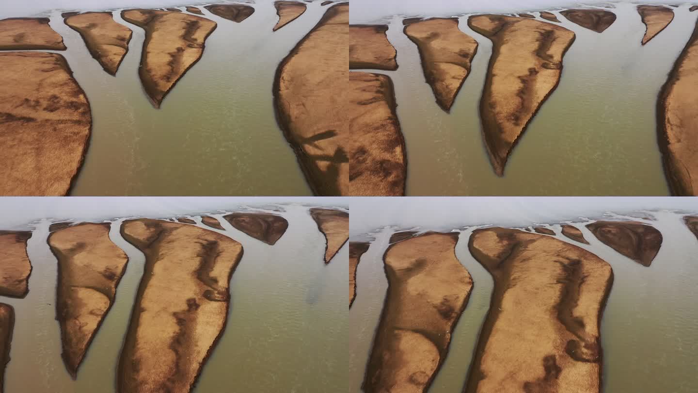 鄱阳湖干枯的河床