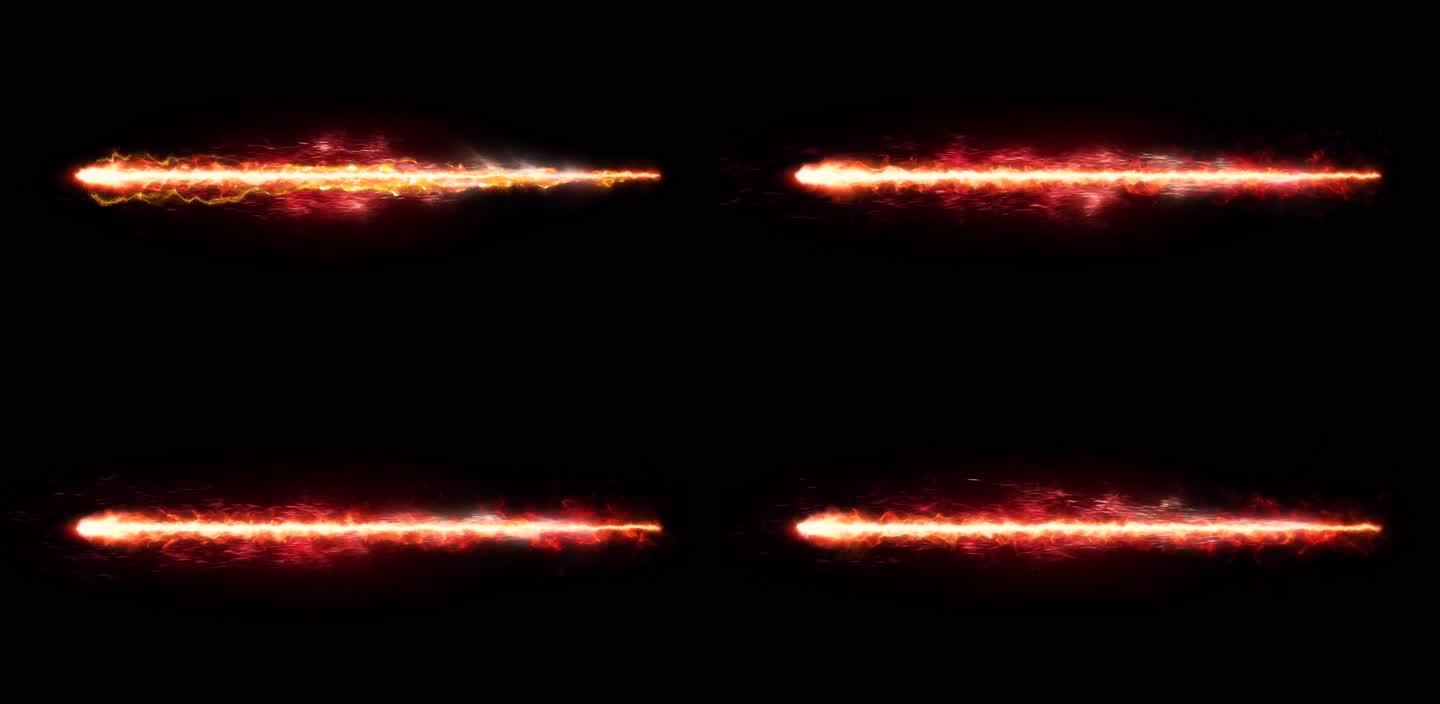 【4k】火焰激光能源光柱光波