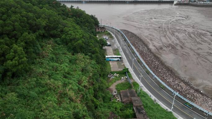 洞头岛海岸线防浪堤