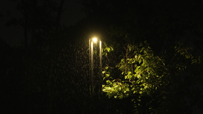 下雨的夜晚视频素材