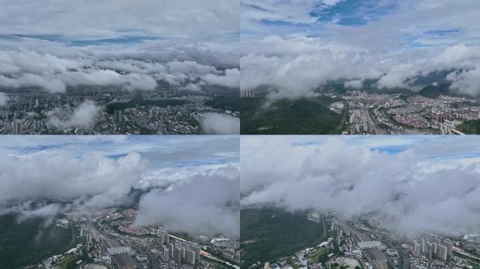 城市上空的云海
