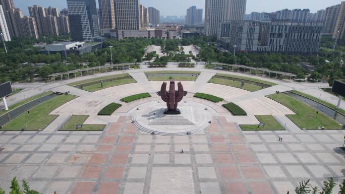 安徽滁州滁州市农歌会广场航拍