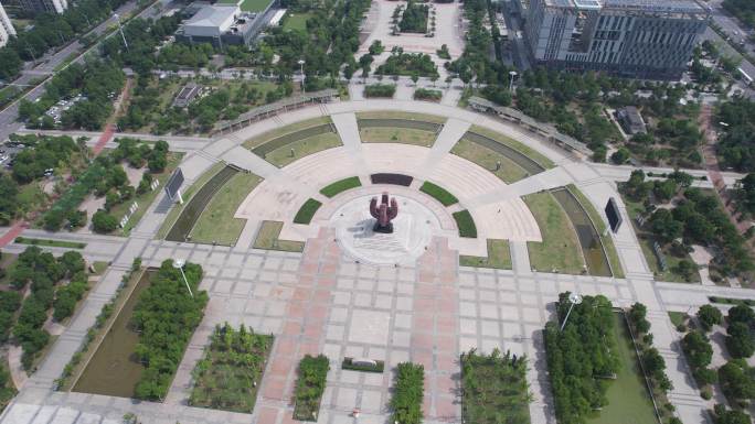 安徽滁州滁州市农歌会广场航拍