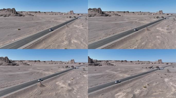 戈壁荒漠新疆大海道魔鬼城自驾游公路