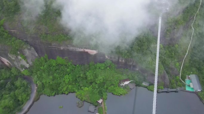 都峤山风光云海山间云雾玻璃桥峡谷风光