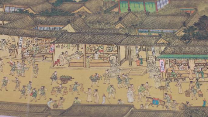 中国古画书画清明上河图国宝古代